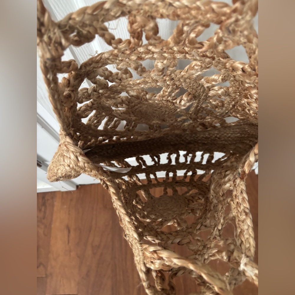 Zara Jute Natural Tote Bag - Picture 6 of 6